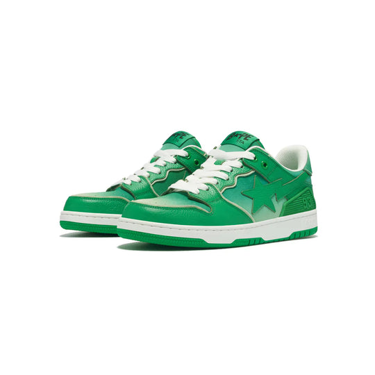 (WMNS) A Bathing Ape SK8 Sta #4 'Green White' 0ZXSHW291058LGRX