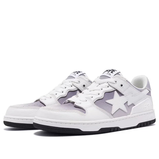 (WMNS) A Bathing Ape SK8 Sta #4 'White Purple' 0ZXSHW291058LWHE