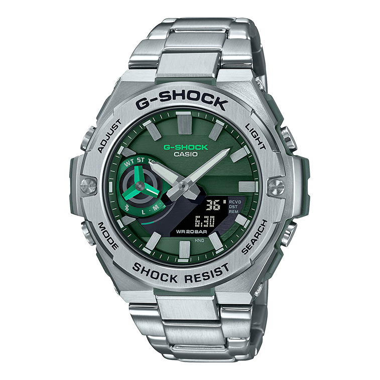 CASIOG-Shock G-Steel 'Silver Green'
