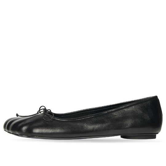 (WMNS) Balenciaga Anatomic Ballerina Shoes 'Black Shiny Soft Sheepskin' 714260WBCW01000
