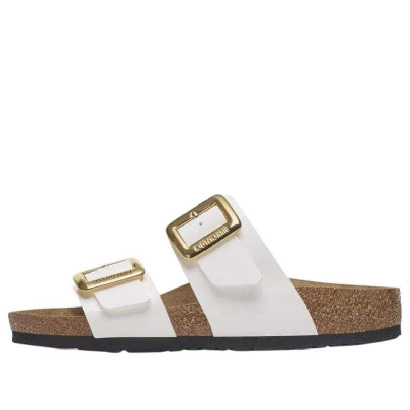 Birkenstock(WMNS) Sydney Luxe Buckle Birko Flor Patent 'Patent White'