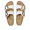 Birkenstock(WMNS) Sydney Luxe Buckle Birko Flor Patent 'Patent White'