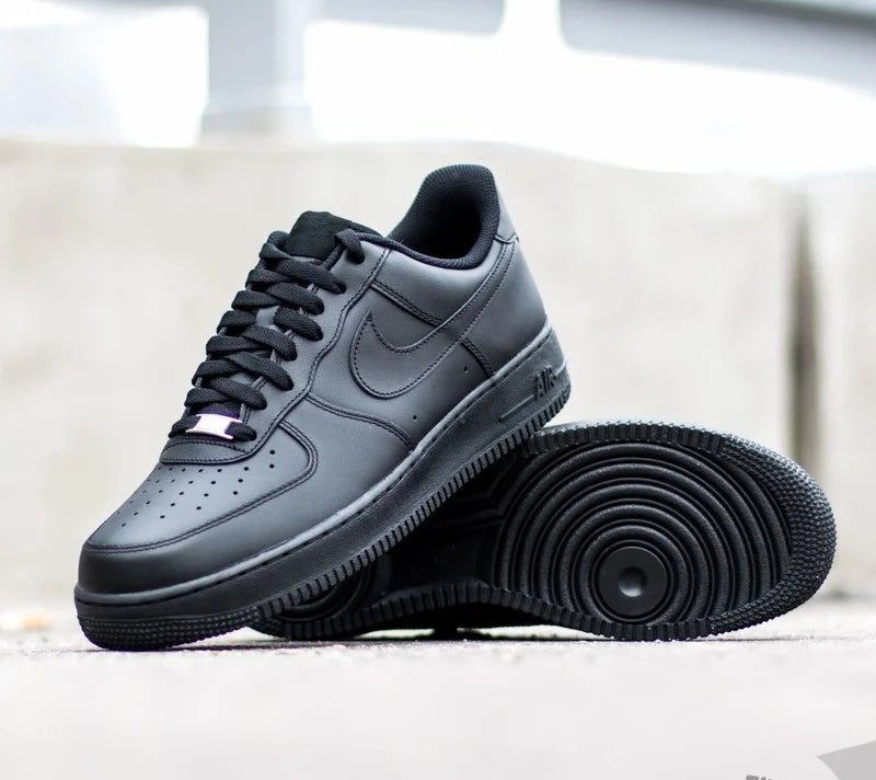 AIR FORCE 1 CLASSIC ALL BLACK CASUAL SNEAKERS FOR MEN