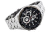 CASIOEDIFICE Waterproof Stainless Steel Strap Mens Black Analog