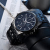 CASIOWaterproof EDIFICE Sapphire Crystal Mens Black Analog
