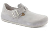 BirkenstockLondon Suede Leather Narrow Fit 'Antique White'