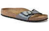 BirkenstockMadrid Birko-Flor Narrow Fit Sandals 'Metallic Black'