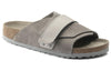 BirkenstockKyoto Nubuck/Suede Leather Narrow Fit 'Stone Coin'