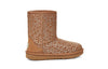 UGG(PS) Classic II Glitter Leopard Fleece Lined Brown