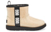 UGGClassic Clear Mini II Large LOGO Fleece Lined Big Boys Beige