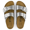 BirkenstockArizona Birko-Flor Narrow Fit Sandals 'Silver'