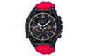 CASIOEDIFICE Waterproof Limited Edition Mens Red/Black Analog/Digital Combo
