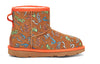UGGClassic Mini Graffiti Fleece Lined Big Boys Brown