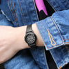 CASIOStainless Steel Strap Quartz Waterproof Black Analog
