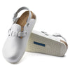 BirkenstockKay SL Natural Leather Narrow Fit Sandals 'White'