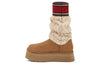 UGG(WMNS) Classic Sweater Letter Boot 'Chestnut'