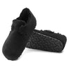 BirkenstockLondon Shearling Suede Leather Narrow Fit Sandals 'Black'