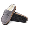 Birkenstock(WMNS) Buckley Shearling Suede Leather Narrow Fit Sandals 'Whale Gray'