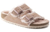 Birkenstock(WMNS) Arizona Shearling Suede Leather Sandals 'Light Rose'