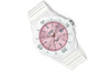 CASIOWaterproof Sports Pink DialWhite Strap PinkWhite Analog