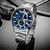 CASIOWaterproof EDIFICE Mens SilverWhite Analog