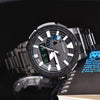 CASIOSapphire Crystal Waterproof Sports Mens Black Analog/Digital Combo