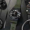 CASIOG Shock Quartz Sports Waterproof Mens Green Analog/Digital Combo
