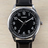 CASIOMen's DRESS Series Minimalistic Retro Small Business Numeric Watch Mens Black Analog