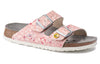 Birkenstock(WMNS) Arizona ESD Birko-Flor Narrow Field 'Flower Field Rose'