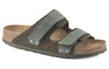 BirkenstockUji Nubuck Leather Suede Narrow Fit Sandals 'Thyme'