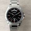 CASIOWaterproof Stainless Steel Strap Quartz Mens Black Analog