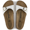 BirkenstockMadrid Birko-Flor Patent Narrow Fit Sandals 'Patent White'