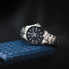 CASIOMen's EDIFICE /Black Mens Silver Analog