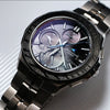CASIOWaterproof Sapphire Crystal Solar Powered Stainless Steel Strap Quartz Sports Mens Black Analog