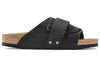 BirkenstockKyoto Nubuck-Suede Leather Narrow Fit Sandals 'Black'