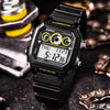 CASIOWaterproof Sports Mens Black Digital