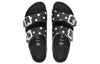 Birkenstock(WMNS) Arizona Platform Birko-Flor Narrow Fit 'Black White Dots'