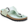 BirkenstockGizeh Big Buckle Natural Leather Patent Narrow Fit Sandals ' High Shine Surf Green'
