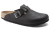 BirkenstockBoston Grip Natural Leather 'Vintage Wood Black'
