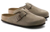 Birkenstock(WMNS) Boston Soft Footbed Suede 'Taupe'