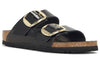 Birkenstock(WMNS) Arizona Big Buckle Natural Leather Narrow Fit Sandals 'Patent High Shine Black'