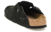 Birkenstock(WMNS) Boston Soft Footbed Suede Leather Narrow Fit Mules 'Black'