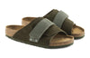 BirkenstockKyoto Suede Leather Sandals 'Thyme'