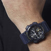 CASIOWaterproof Mens Blue Analog/Digital Combo