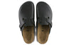 BirkenstockBoston Natural Leather Narrow Fit 'Black'