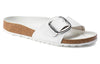 BirkenstockMadrid Big Buckle Leather Narrow Fit Sandals 'White'