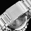 CASIOQuartz Waterproof EDIFICE Sports Solar Powered Stainless Steel Strap Mens SilverBlack Analog