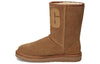 UGG(WMNS) Classic Short UGG Rubber Logo Fleece Lined