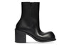 (WMNS) Balenciaga Hummer 90mm Booties 'Black Leather' 712843WBDO01000