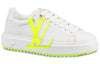 (WMNS) LOUIS VUITTON LV Time Out Sneakers White/Yellow 1A4VWC